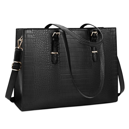 Women's Leather Classic Computer Work Waterproof Professional Handbags