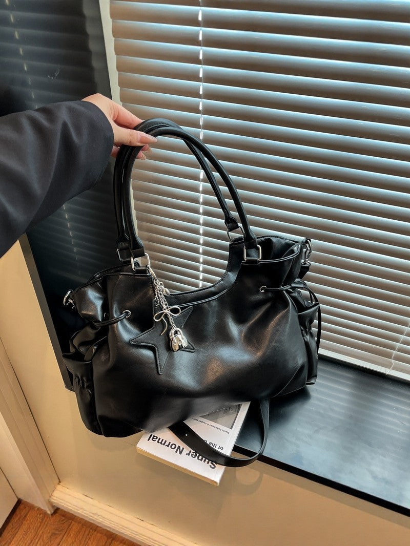 Women's Underarm High-grade Large Capacity Soft Leather Bags