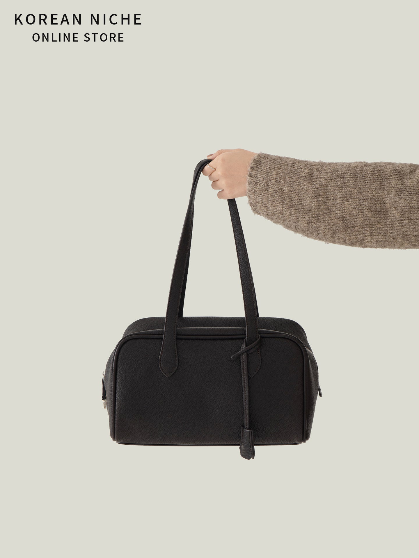 Women's Korean Style Simple Versatile Large Capacity Boston Women's Shoulder Bag