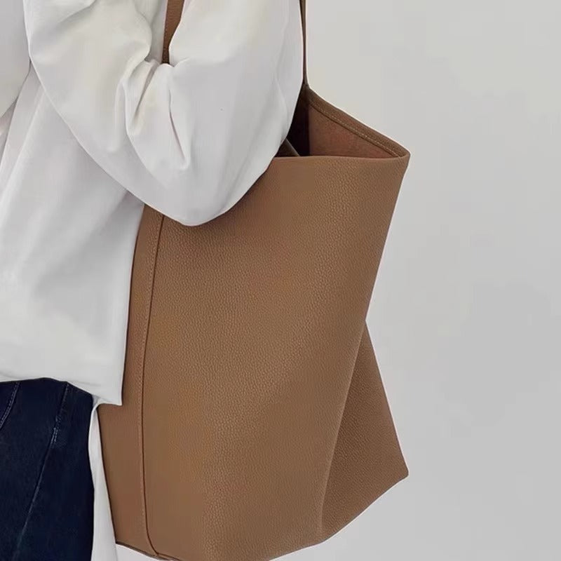 Women's Litchi Pattern Large Capacity Summer Leisure Commute Women's Shoulder Bag