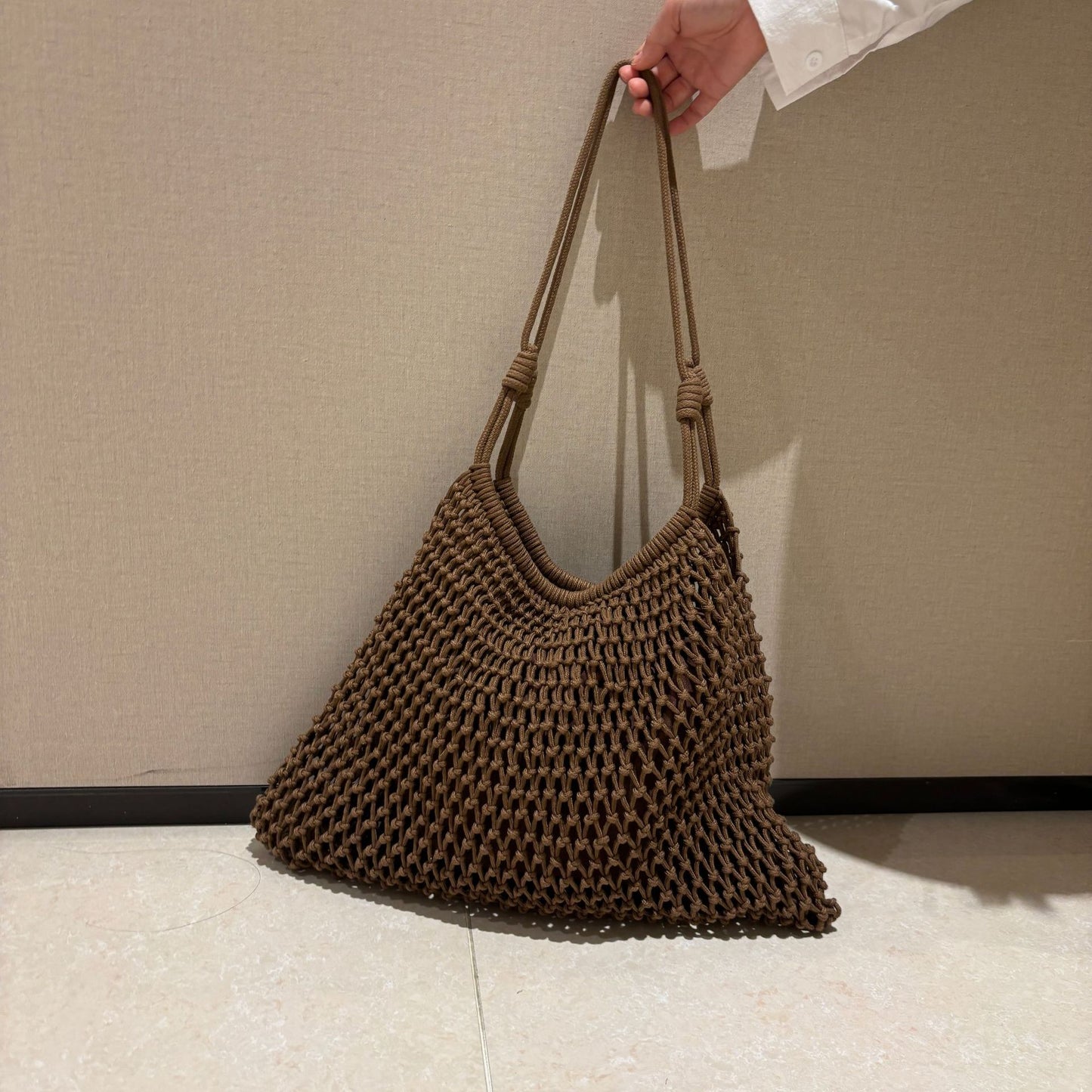 Large Capacity Woven Summer Hollow Straw Seaside Holiday Underarm Tote Bags