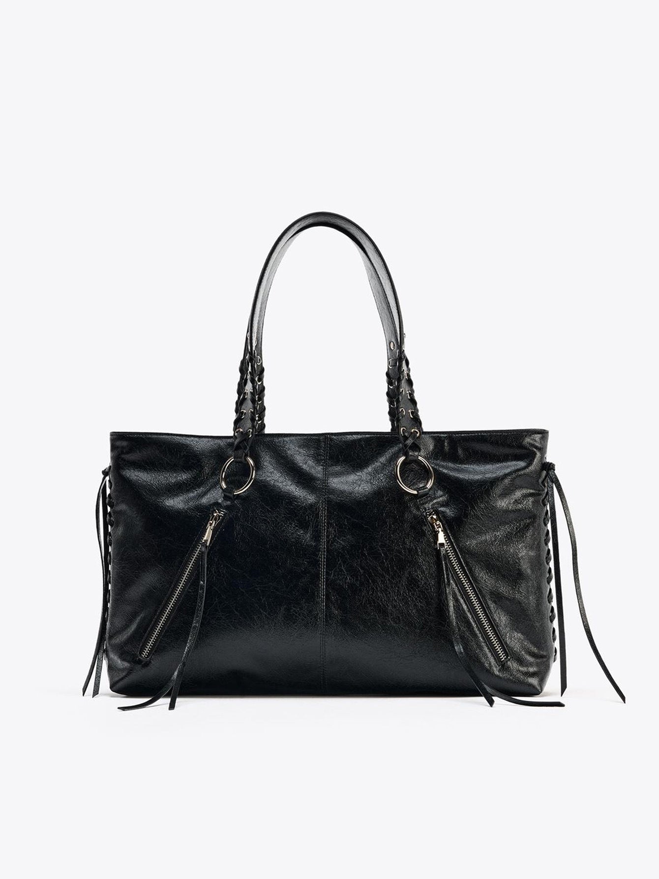 Women's Retro Large Capacity Rivet Rope Women's Handbag