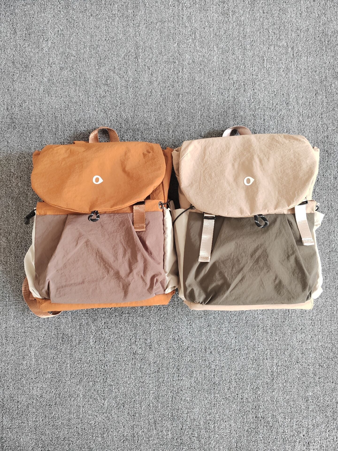 Women's Style Pointed Logo Color Matching Lightweight Large Backpacks