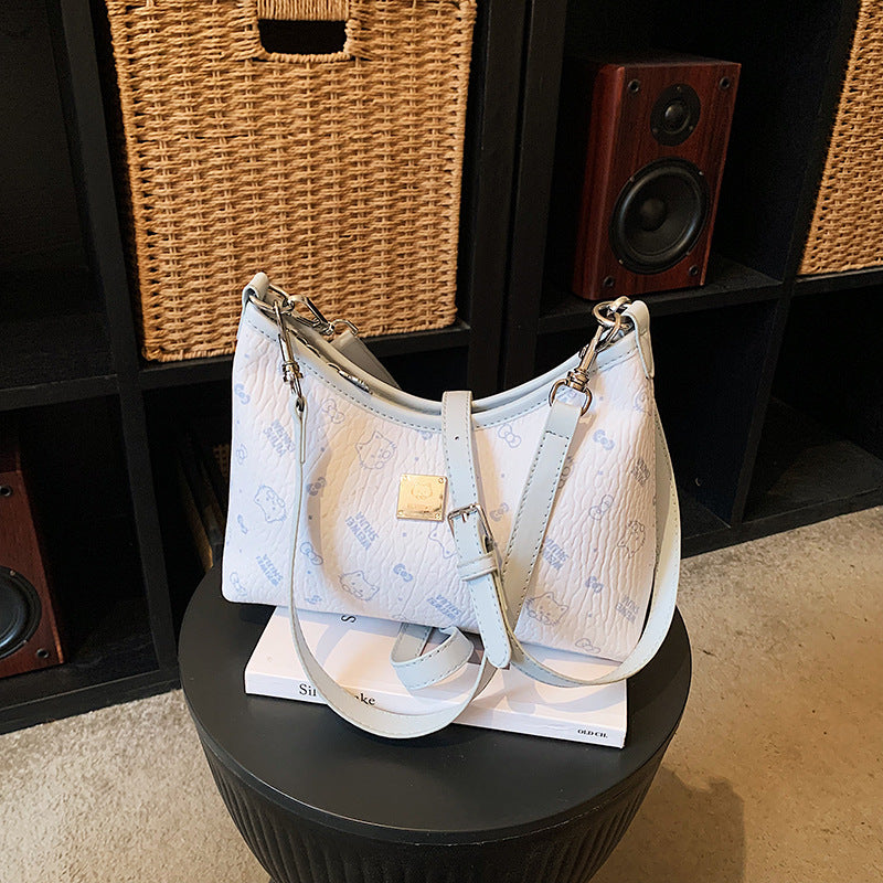 High-grade Underarm Female Niche Cartoon Cat Bags