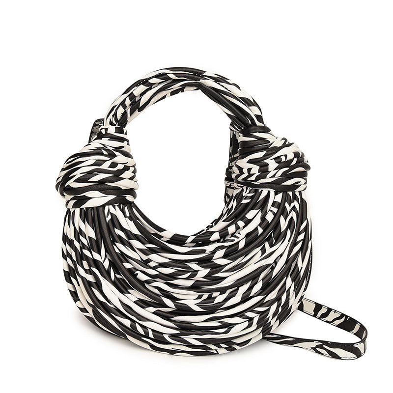 Women's Handmade Woven Special Creative Knotted Noodles Dumpling Bags