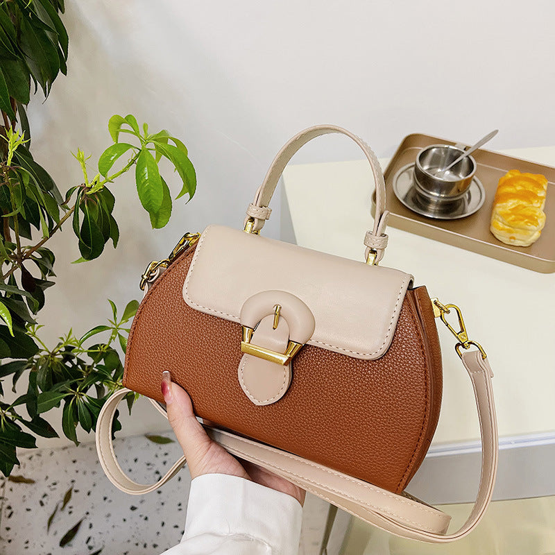 Women's Versatile Contrast Color Portable Simple Commuter Bags