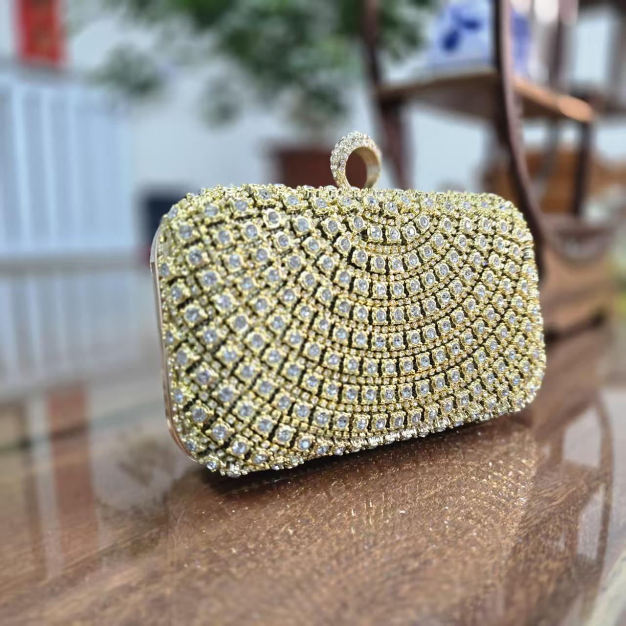Street Trend Diamond Fashionable Elegant Clutch Dinner Bag