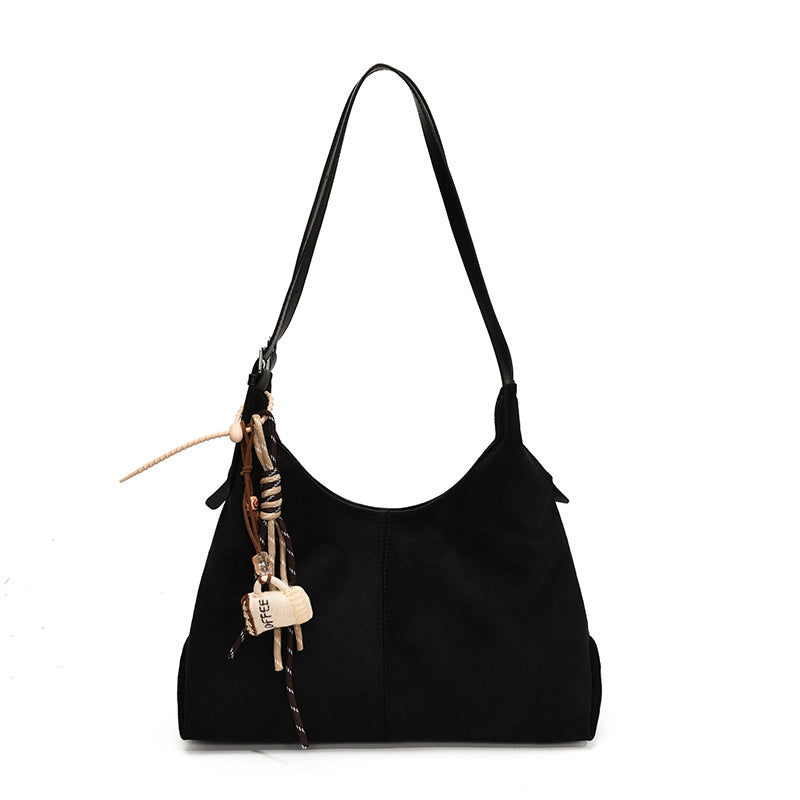 Women's Deerskin Veet Fashion Retro Large Capacity Women's Shoulder Bag