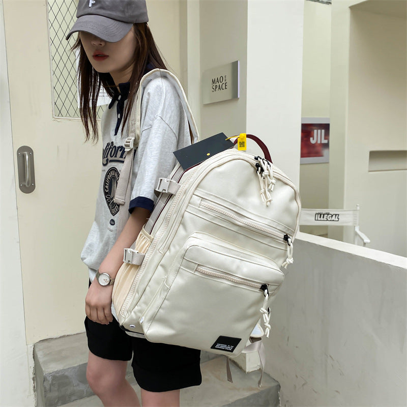 Women's & Men's Fashion Letter Large Capacity High College Universal Backpack