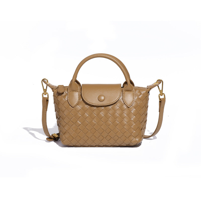 Women's French Classic Dumpling Retro Handmade Woven Fashion High Women's Handbag
