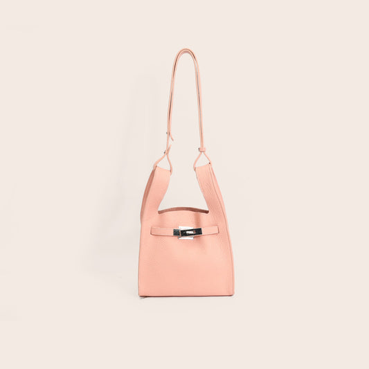 Women's Layer Cowhide Vegetable Basket Garbage Underarm Commuter Women's Messenger Bag