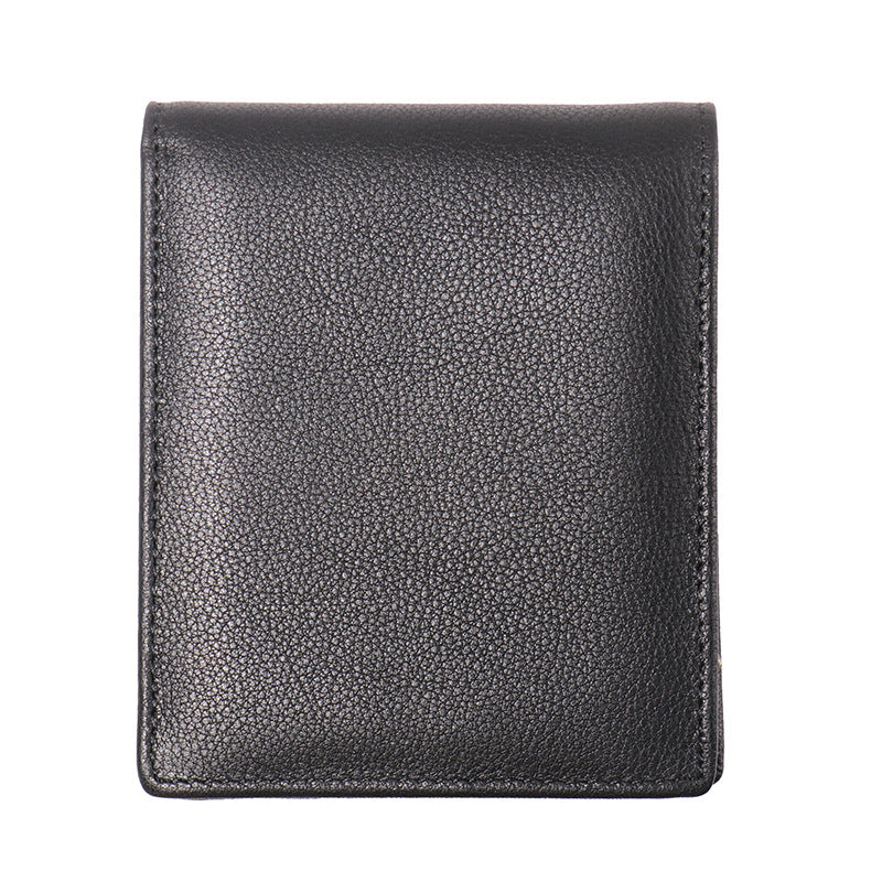 Men's & Women's Crazy Horse Leather Short Genuine Can Purses