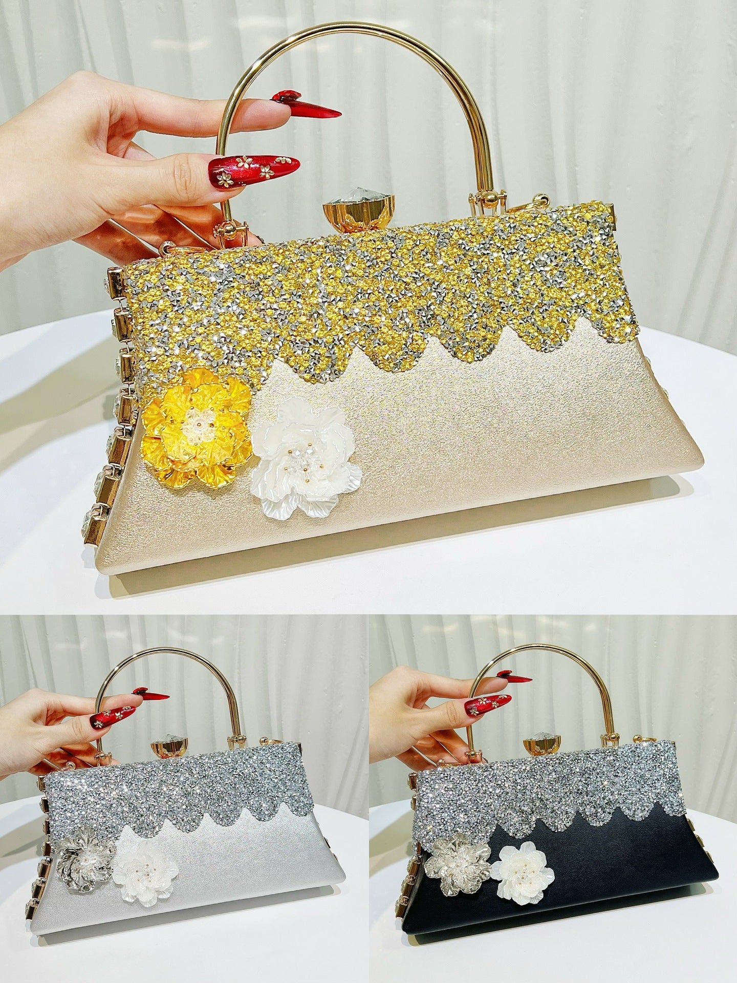 Unique Diamond Wedding Birthday Banquet Female Dinner Bag
