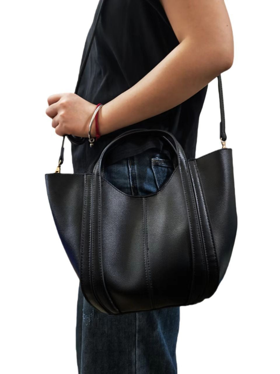 Women's Niche Simple Design Vegetable Basket Advanced Light Luxury Women's Handbag