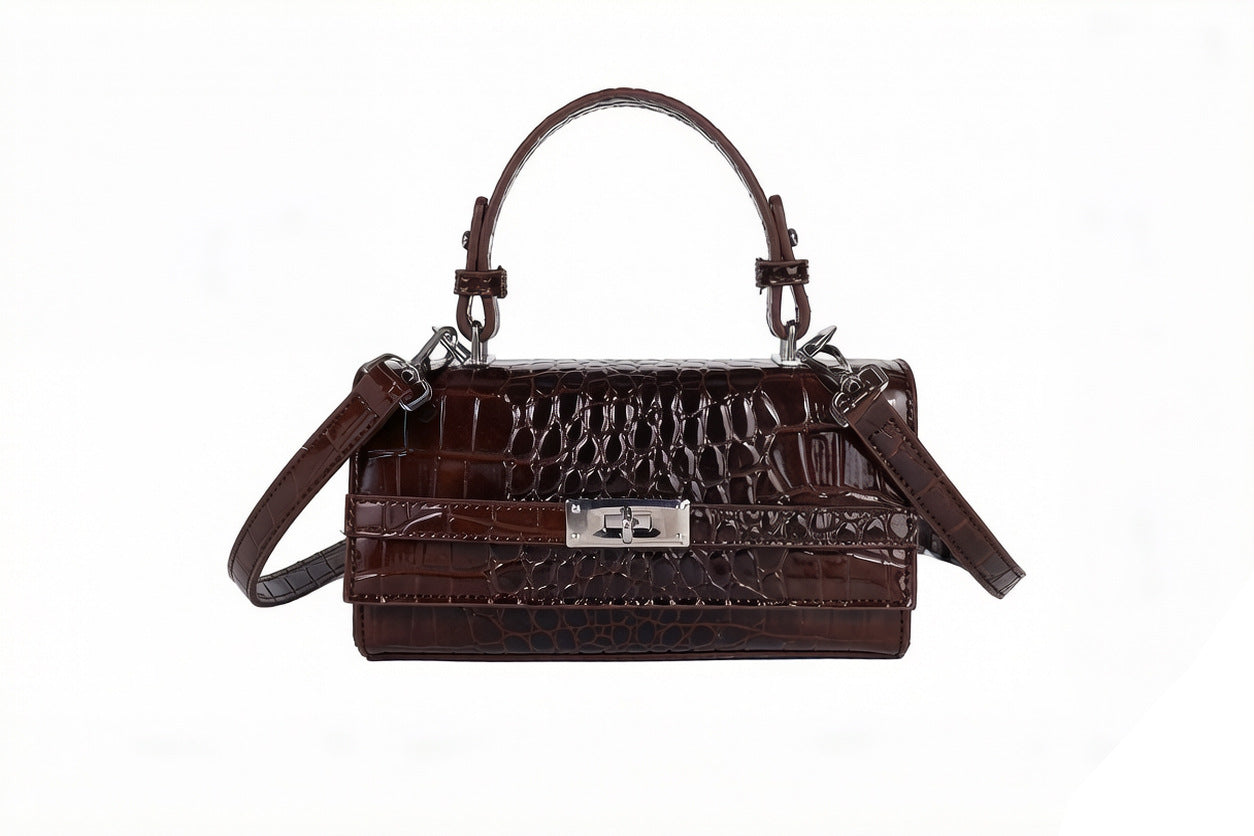 Niche High-grade Fashion Portable Kelly Female Crocodile Bags