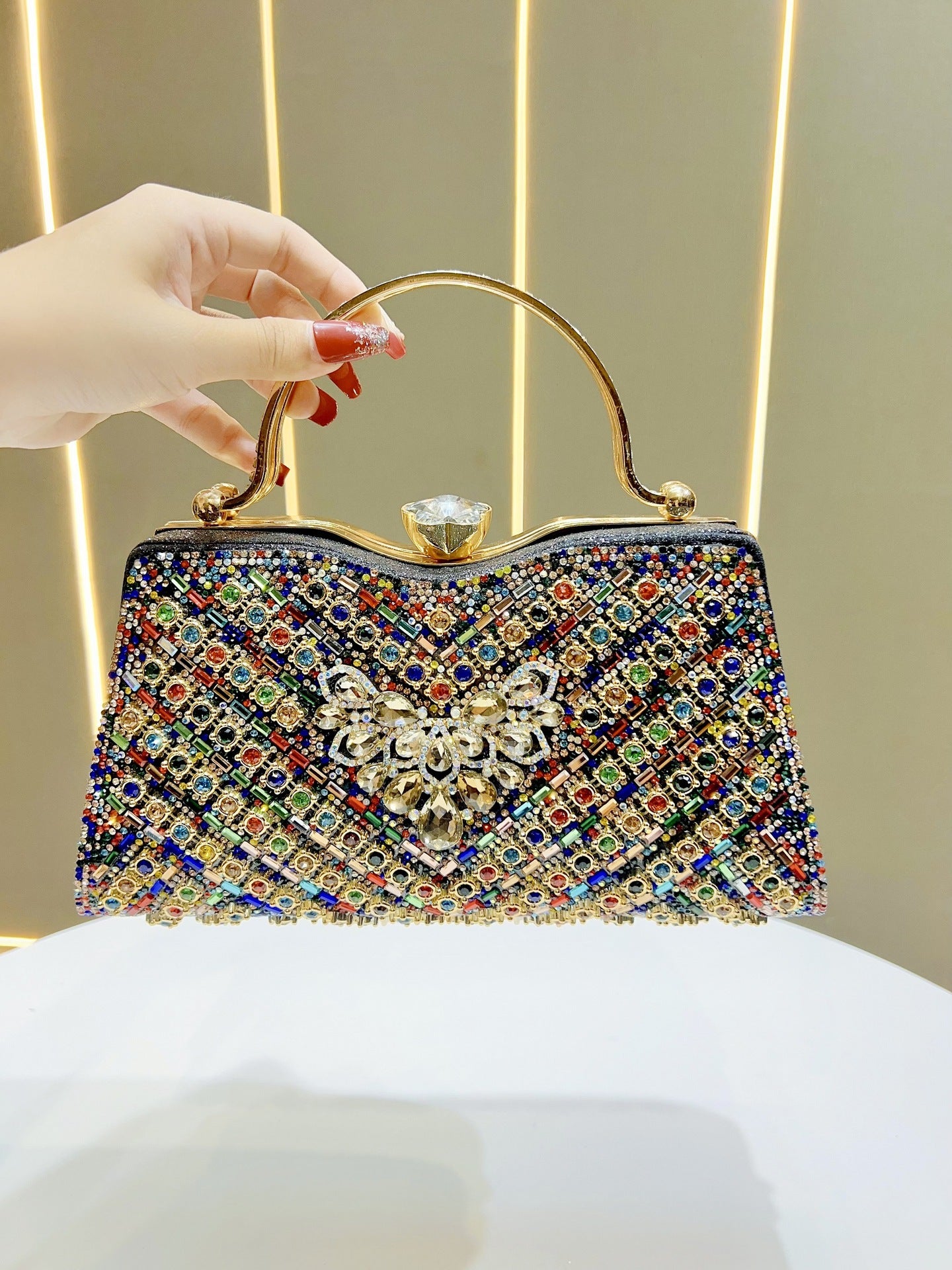 Women's Large Capacity High Sense Dress Clutch Dinner Bag