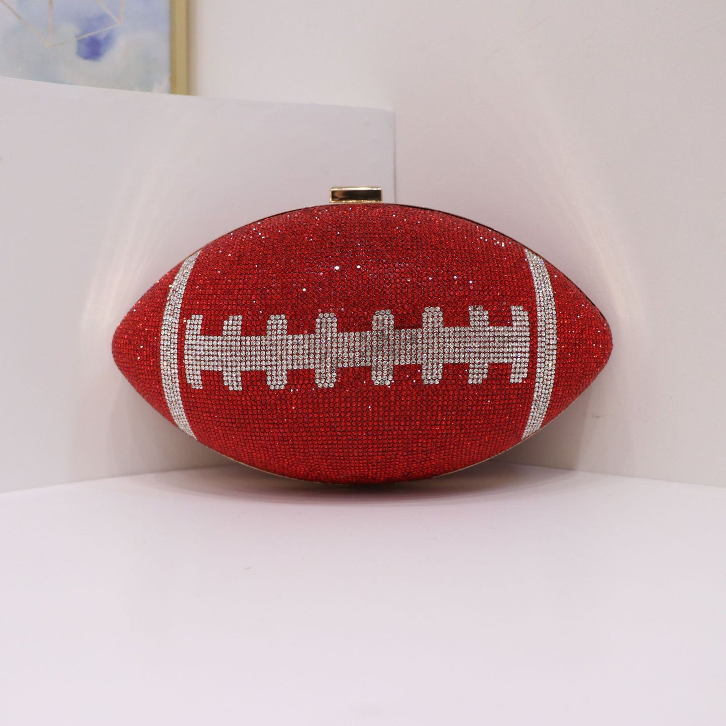 Shining Full Diamond Rugby Style Dinner Personality Party Clutch Women's Messenger Bag