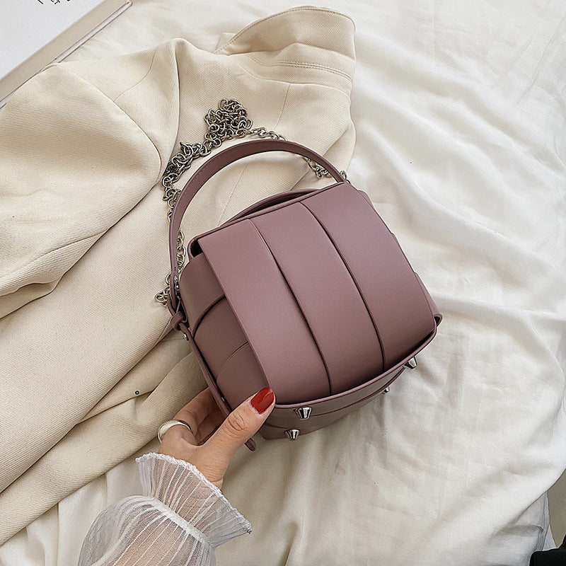 Women's Woven Chain Contrast Color Qualification Fast Women's Handbag