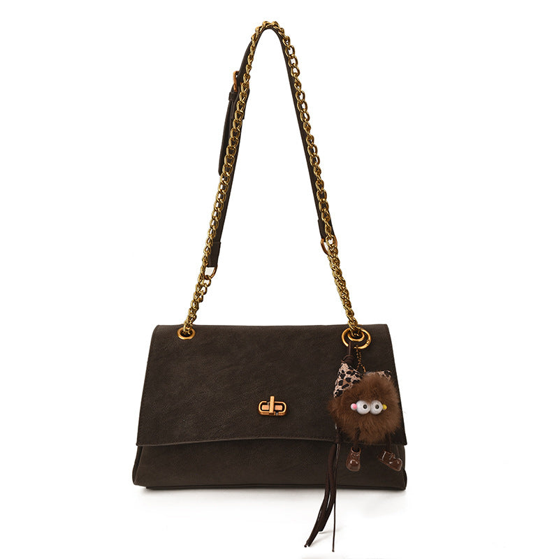 Women's Elegant Korean Style Fashion Chain French Shoulder Bags