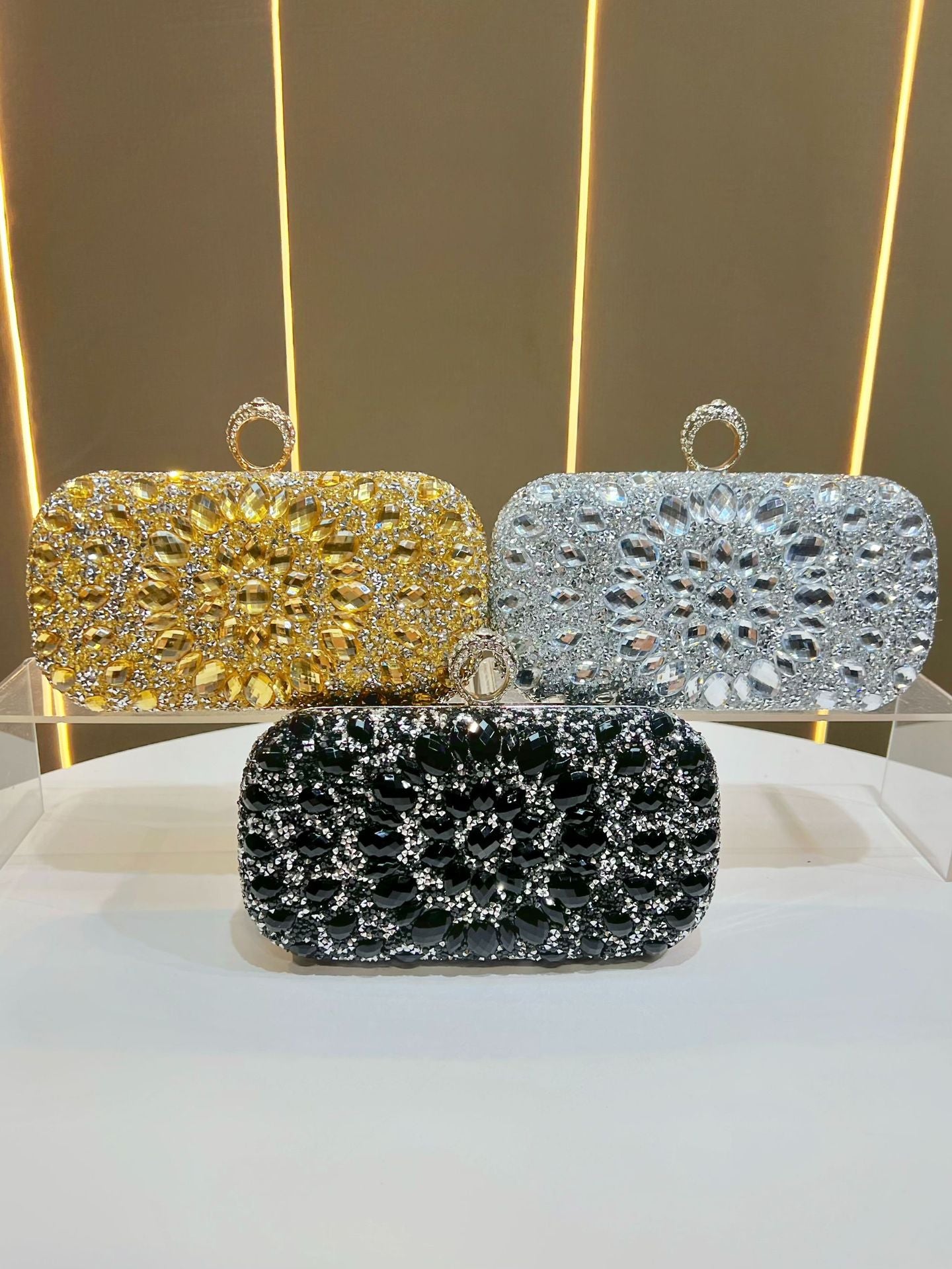 Women's Diamond Fashion Banquet Dress Full Women's Clutch