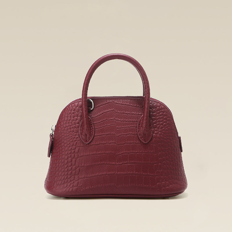 Women's Layer Cowhide Large Capacity Commuter Genuine Handbags