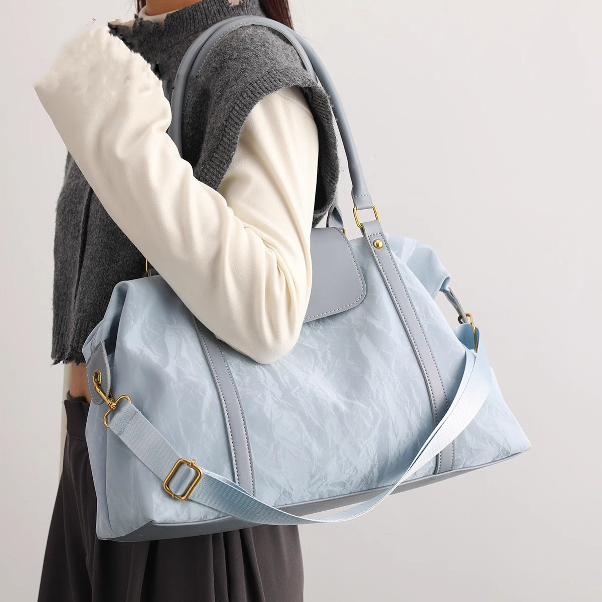 Women's Capacity Short-distance For Spring Business Traveling Fitness Delivery Women's Shoulder Bag