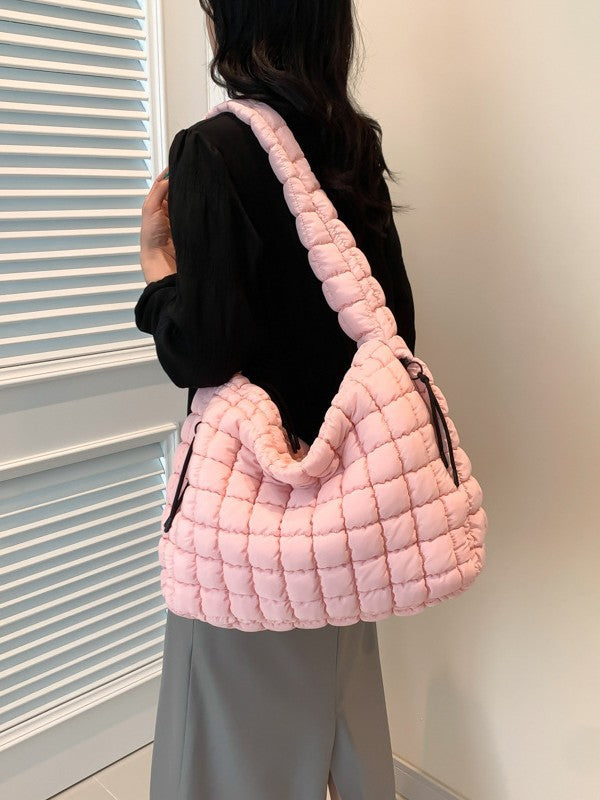 Women's Pleated Cloud Large Capacity Down Cotton Bags