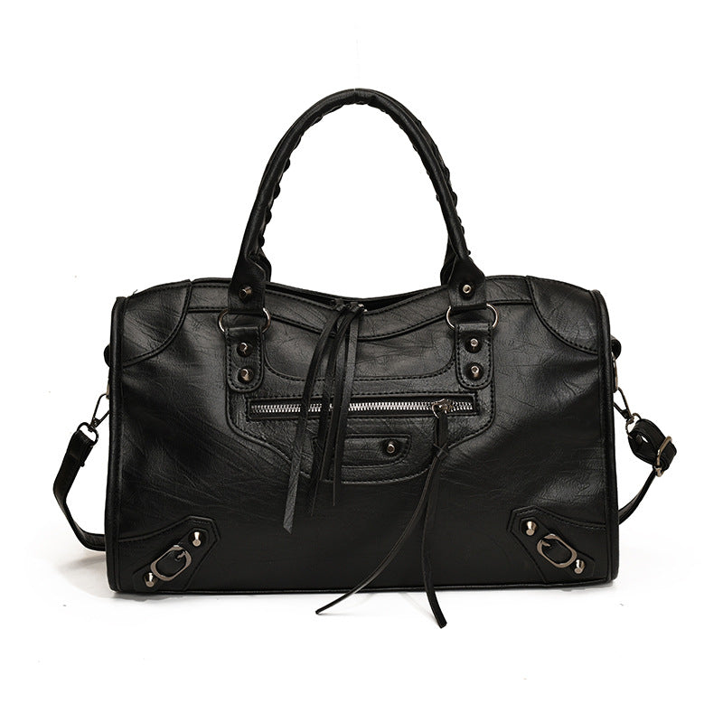 Niche Fashion Rivet Motorcycle High-grade Large Bags