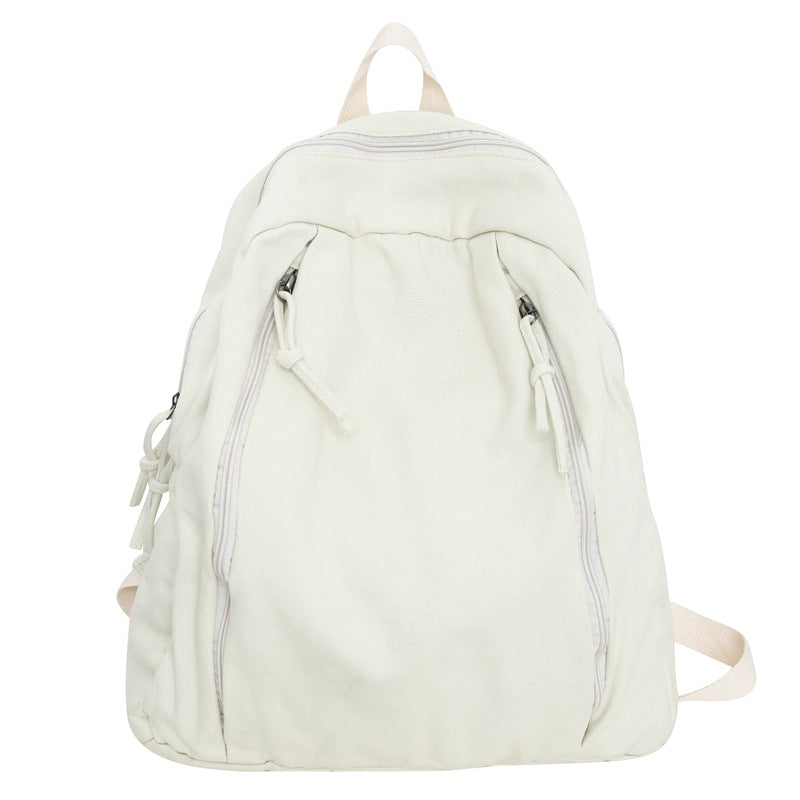 Women's & Men's Korean Large Capacity Washed Canvas Versatile Backpacks