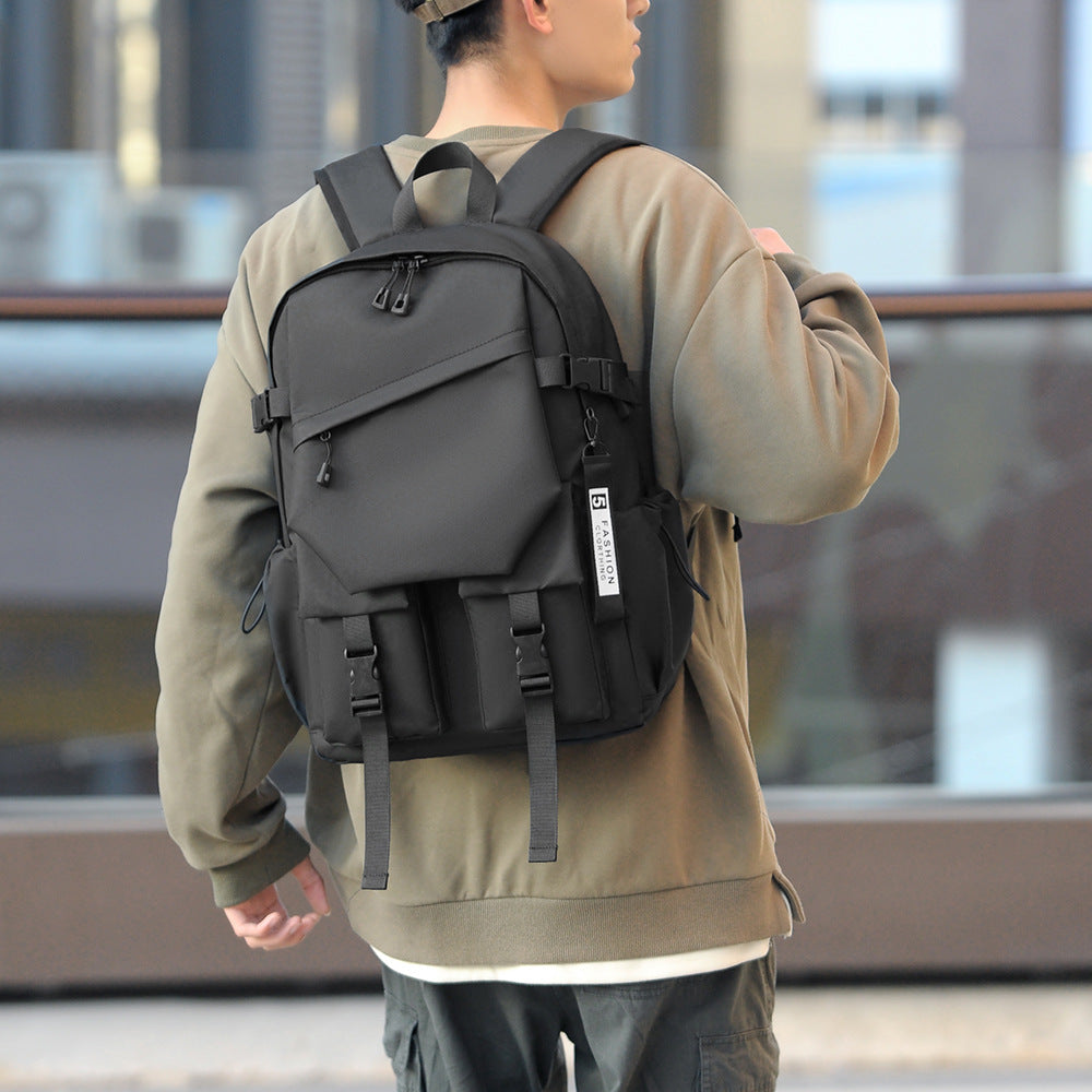 Men's Large Capacity Business Trip Simple Commute Computer Trendy Leisure Backpack