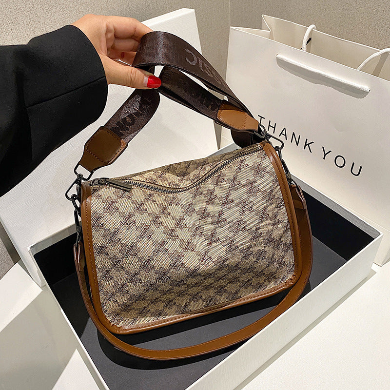 Women's Popular Printing Dumpling Fashion Temperament Commuter Women's Shoulder Bag