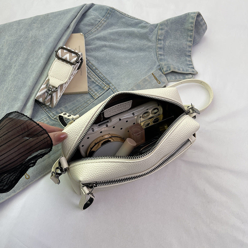 Women's Fashion Trendy Simple Elegant Solid Color Small Square Bags