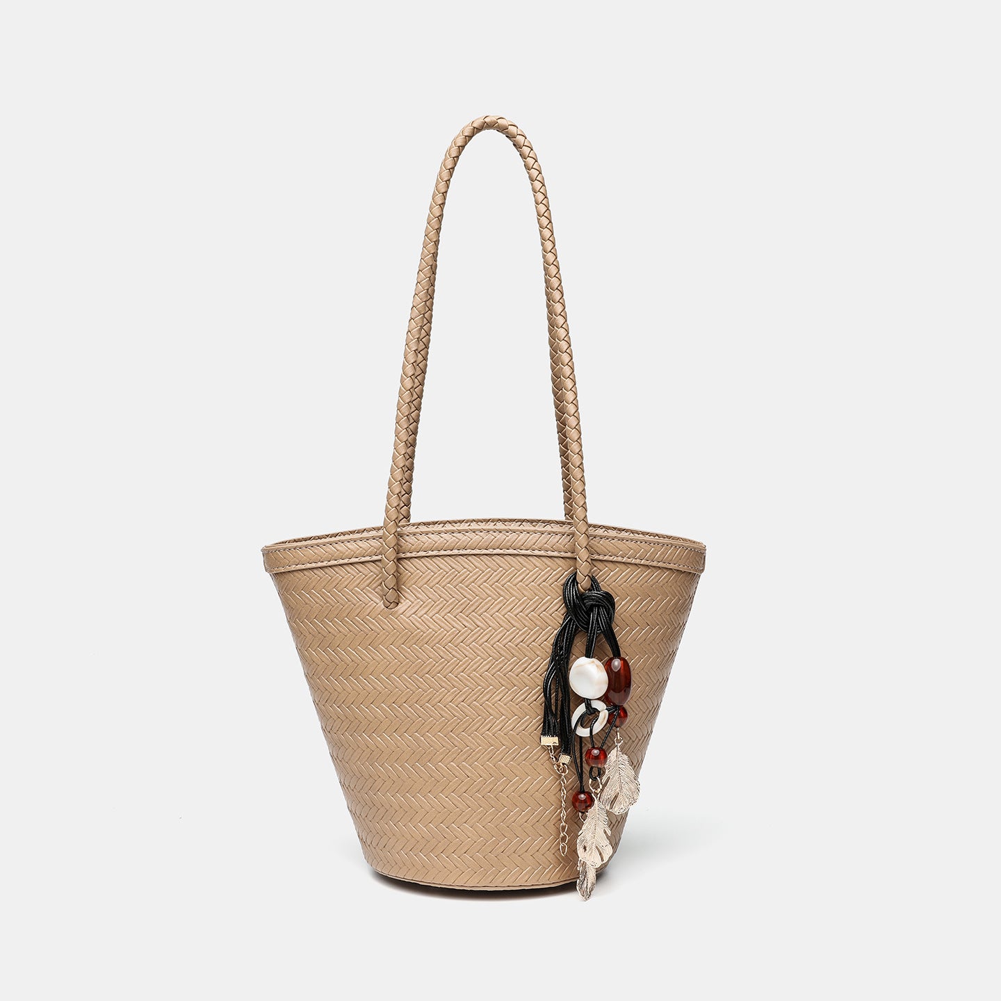 Autumn Niche High-grade Woven Vegetable Basket Simple Commute Portable Women's Shoulder Bag