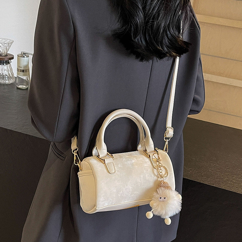 Women's Advanced Texture Minority Portable Boston Pillow Women's Handbag