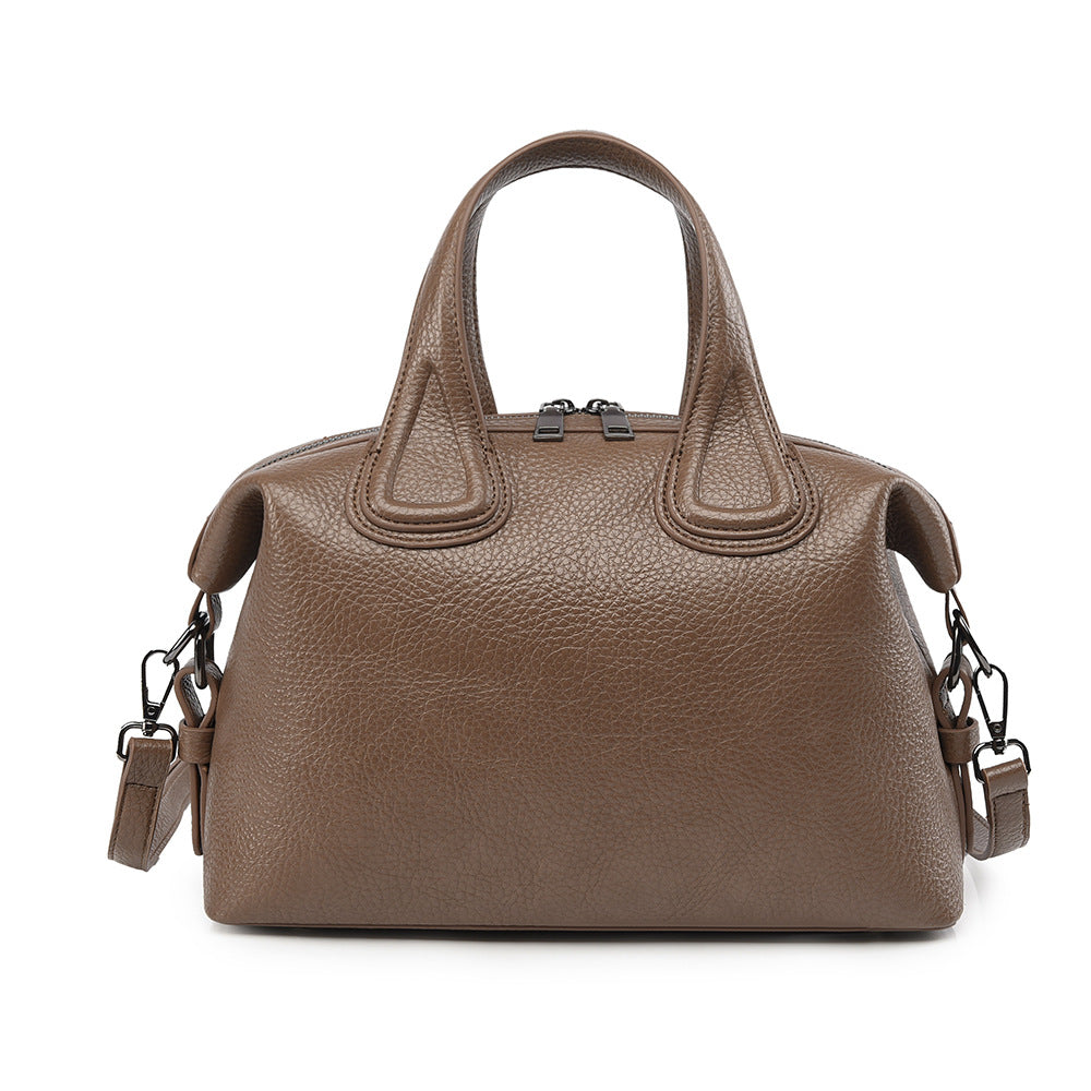 Women's Fashion Boston Simple Large Capacity Plaid Women's Handbag