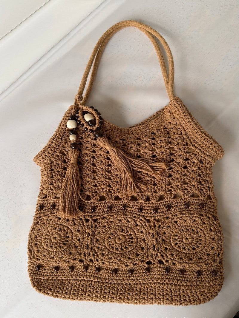 Women's Hand-woven Trendy Super Popular Beach Vacation Large Bags