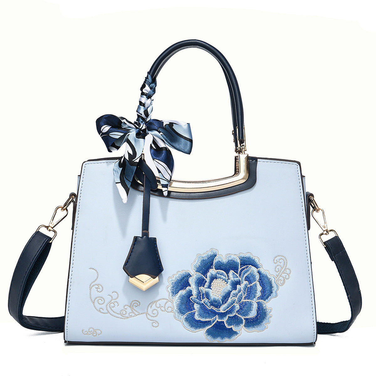 Women's Chinese Style Trendy Embroidery Mom Elegant Mother-in-law Women's Handbag