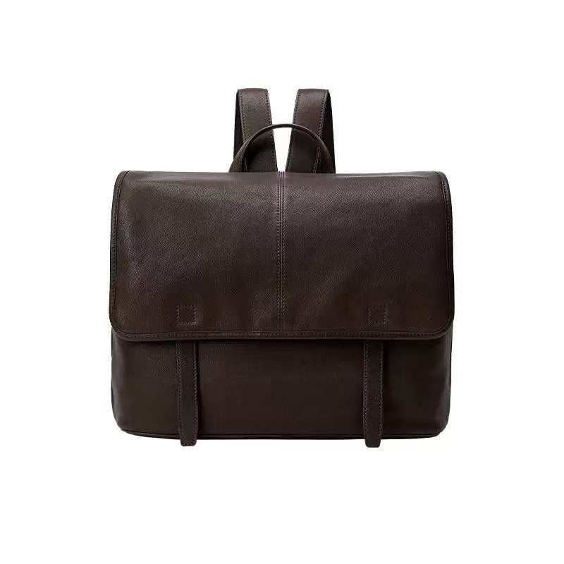 Series Vegetable Tanned Sheepskin Horizontal Board Leisure Backpack