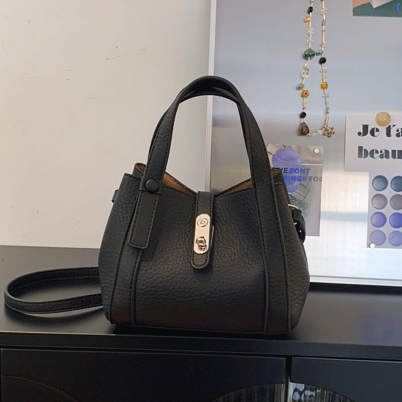 Fashion Large Capacity Litchi Pattern Underarm Bags
