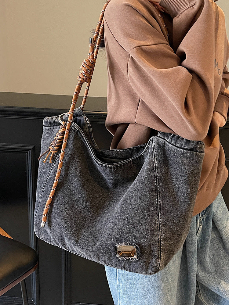 Women's Denim Lightweight Chic For Class Commuting Bags