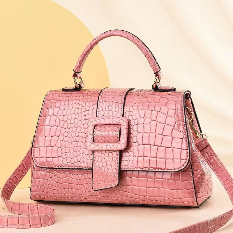 Women's Stone Pattern Fashion Trendy High-grade Large Capacity Women's Handbag