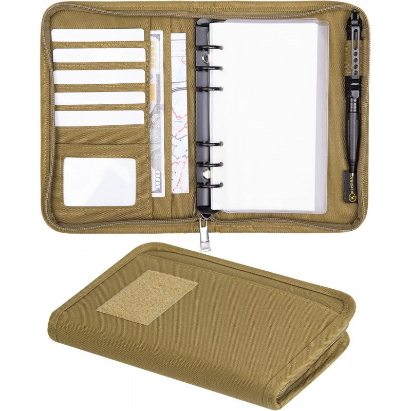 Supplies Tactics Portable Notepad Loose-leaf Removable Outdoor Camouflage, Military Fan Bag