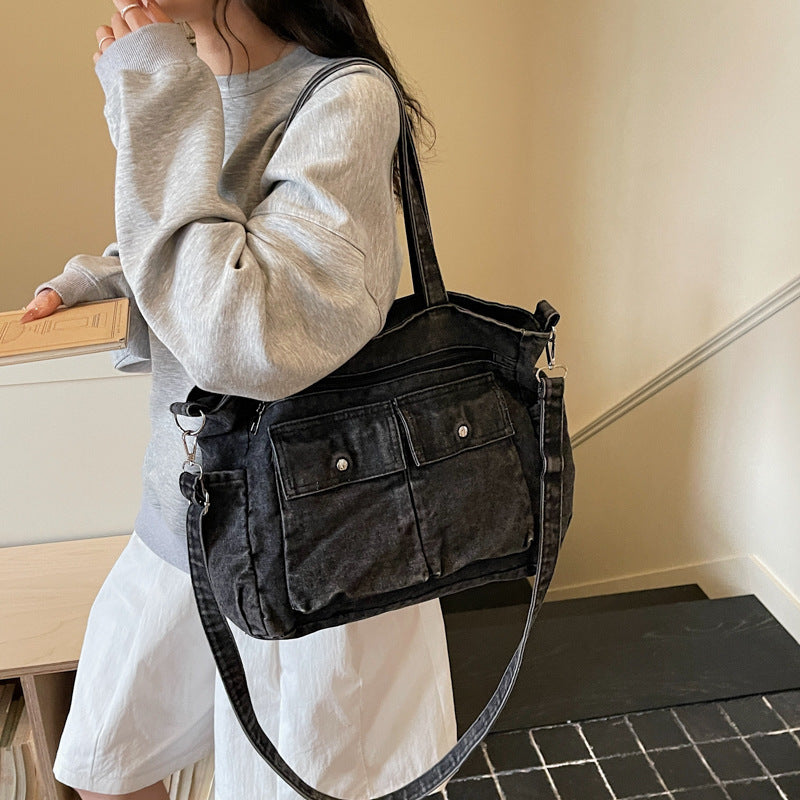 Fashion Trendy Large Capacity Totes College Women's Messenger Bag