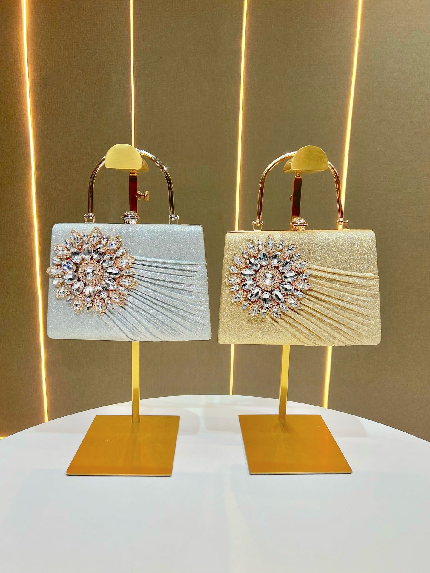 Stylish Women's Niche Diamond Banquet Fashion Dinner Bag