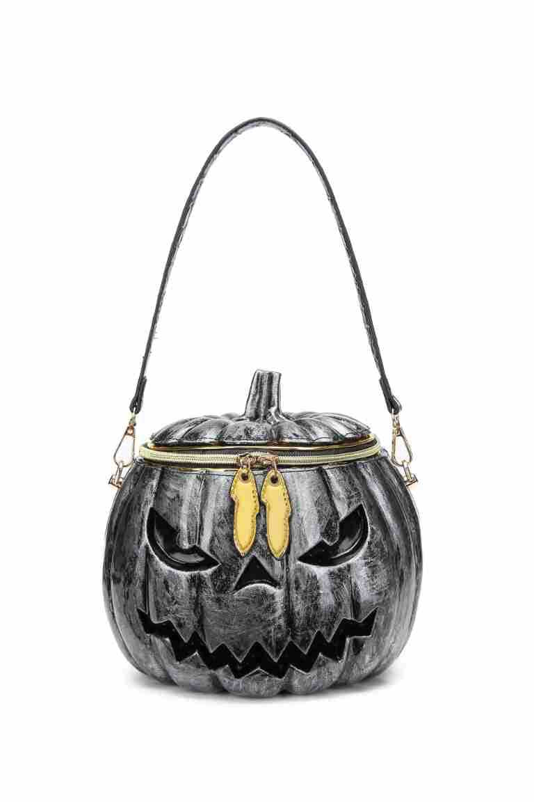 Slouchy Women's Halloween Simulation Pumpkin Portable Women's Messenger Bag