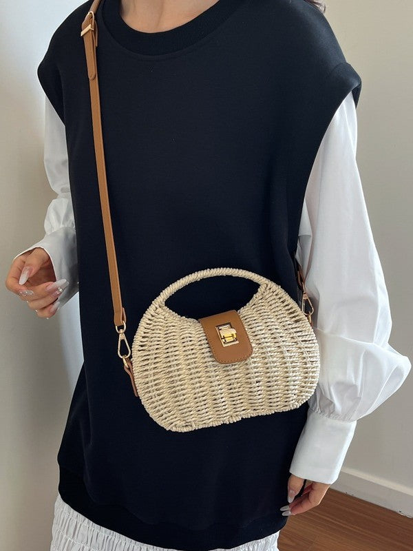 Women's French Minority Fashion Woven Straw Seaside Vacation Bags