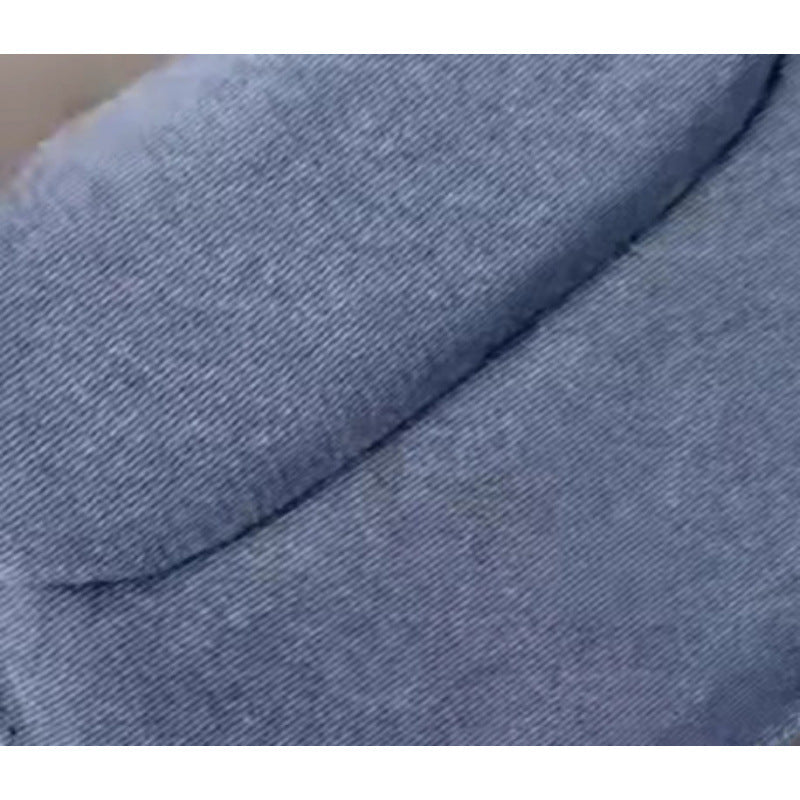 Women's Denim Bun Medium Niche Female Saddle Bags