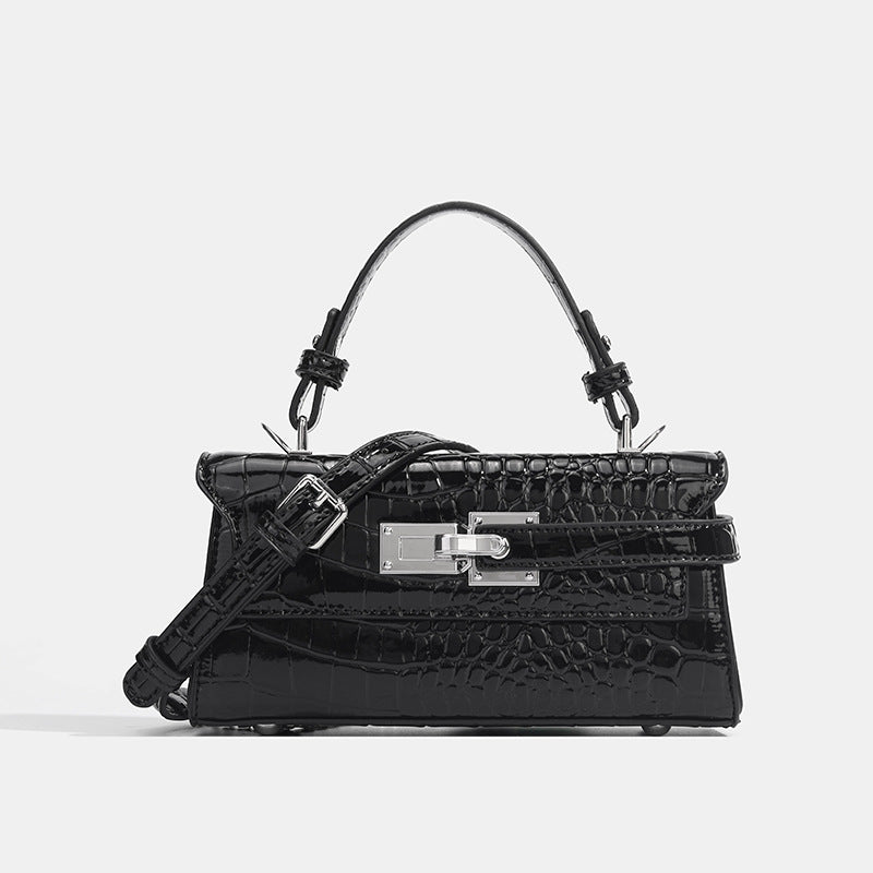 Women's Design Crocodile Pattern Kelly High-grade Small Square Bag
