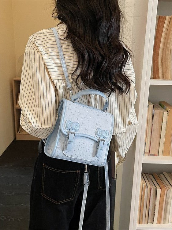 Women's Korean Style Solid Color Design Cute Fashion Leisure Backpack