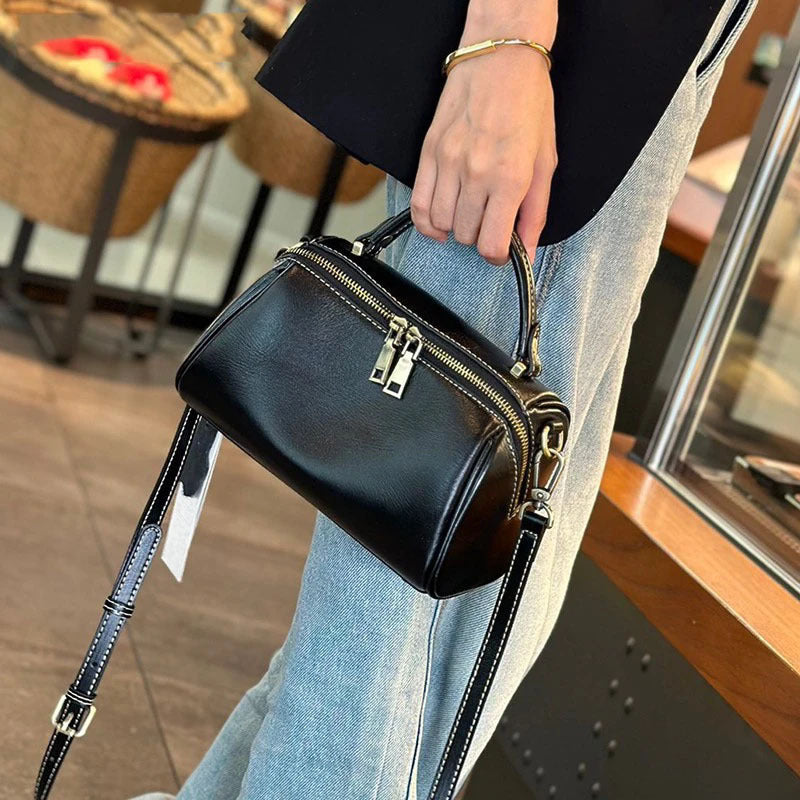 Graceful Women's Leather Pillow Cowhide Fashion Bags